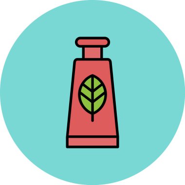 Yeşil yaprağın vektör çizimi