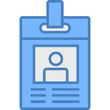 Kimlik kartı vektör çizim