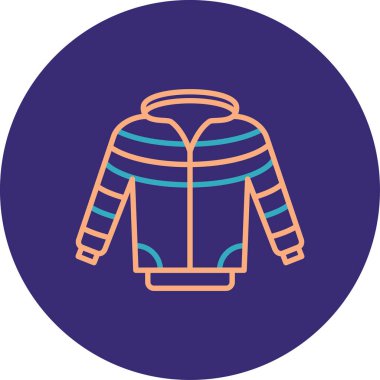 Modern kış ikonunun vektör illüstrasyonu.