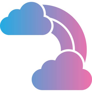 Bulut. Web simgesi basit illüstrasyon