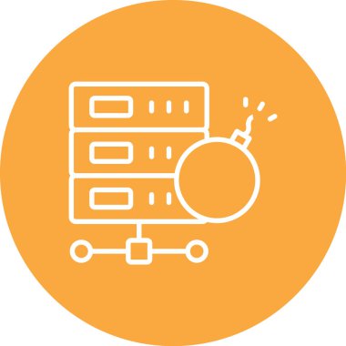 veritabanı. Web simgesi basit tasarım