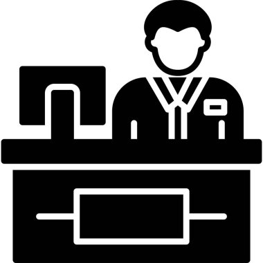 masa simgesi, basit vektör illüstrasyonu