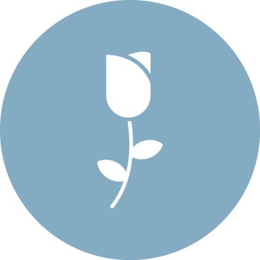 Beyaz arkaplandaki tek bir beyaz çiçeğin vektör çizimi.