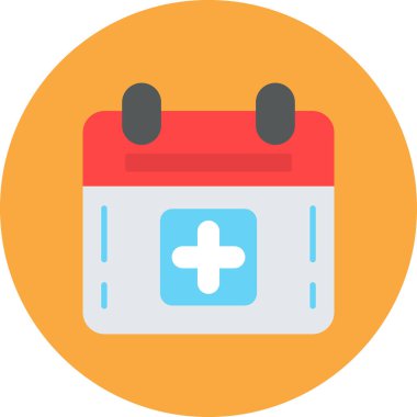 Takvim simgesi vektör illüstrasyonu