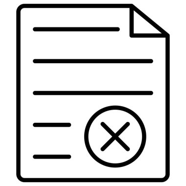 Belge. Web simgesi basit tasarım