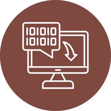 Dizüstü bilgisayar simgesi vektör çizimi