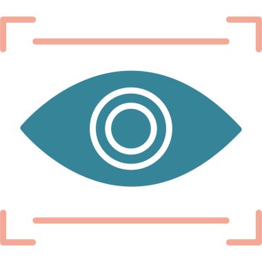 göz vektör simgesi modern illüstrasyon