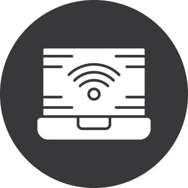 Wi-Fi simgesinin vektör illüstrasyonu