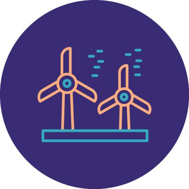 Modern simgenin vektör illüstrasyonu