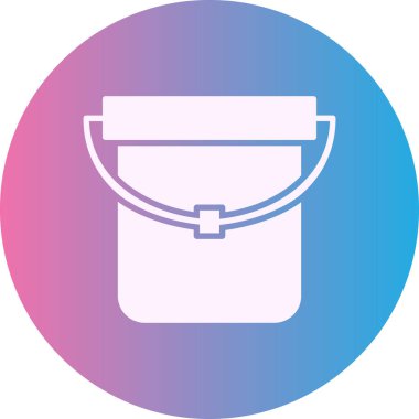 Kova. Web simgesi basit illüstrasyon