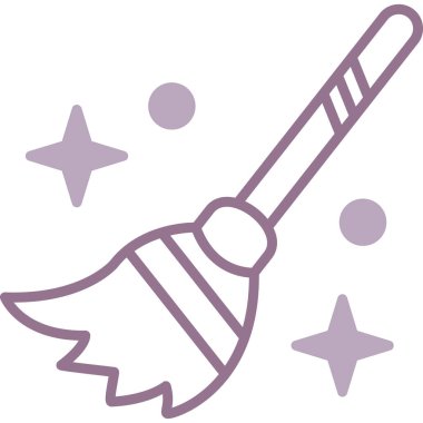 Sihirli bir değnek simgesinin vektör çizimi