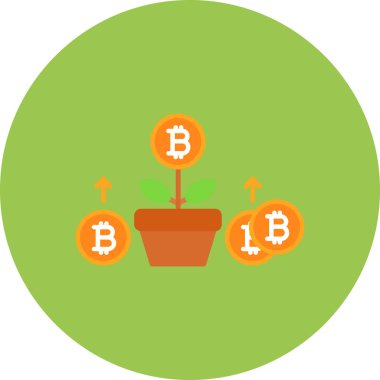Şifreleme para birimi bitcoin vektör illüstrasyonuName