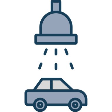 Moda tarzında izole edilmiş duş suyu simgesi