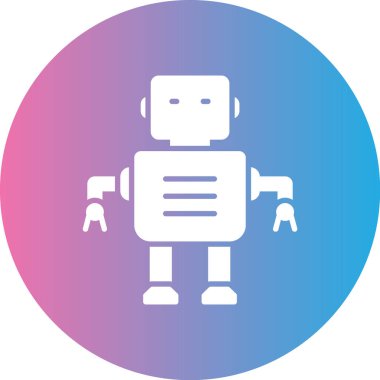Robot modern simgenin vektör illüstrasyonu