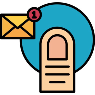 ileti ikonu vektör illüstrasyonu