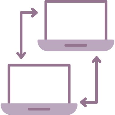 Bilgisayar. Web simgesi basit illüstrasyon