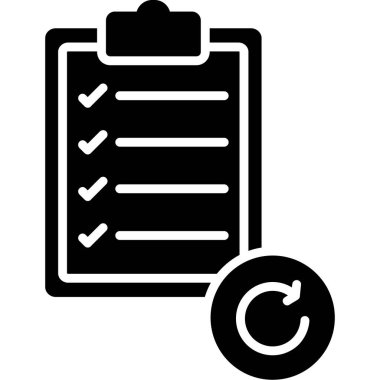 Pano denetim listesi vektör simgesi