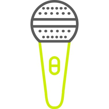 mikrofon simgesi. vektör illüstrasyonu