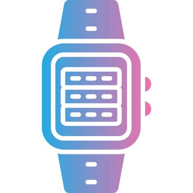 smartwatch simgesinin vektör illüstrasyonu