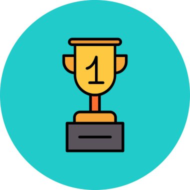 kupa simgesi vektör illüstrasyonu