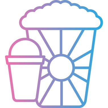 Kova. Web simgesi basit illüstrasyon