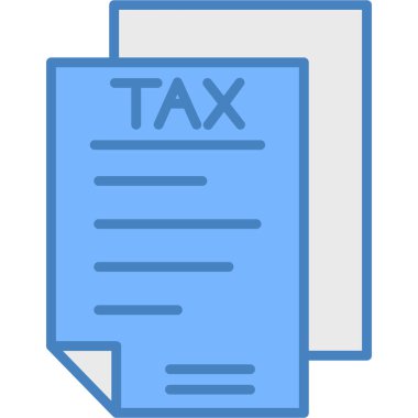 Vergi simgesi vektör illüstrasyonu