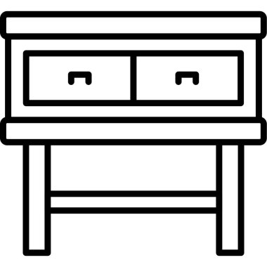 mobilya kutsal kişilerin resmi, vektör çizim