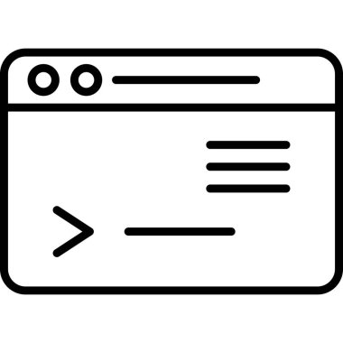 Web ve mobil çizgi vektör simgesi.