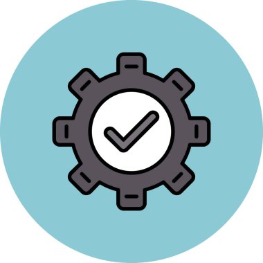 Teçhizat Web simgesi basit illüstrasyon