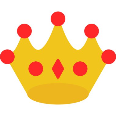 taç simgesi vektör illüstrasyonu