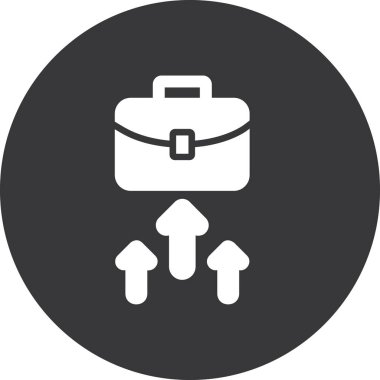 evrak çantası ikonu vektör illüstrasyonu