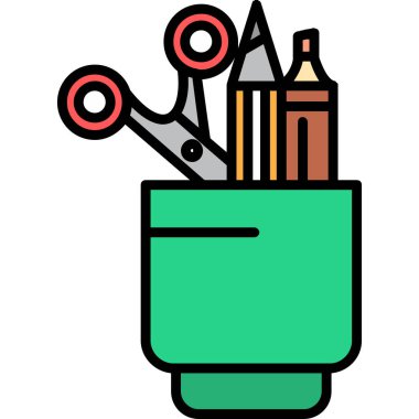 Kalem simgesi, basit vektör çizim