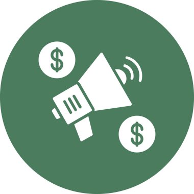 Dolar. Web simgesi basit illüstrasyon