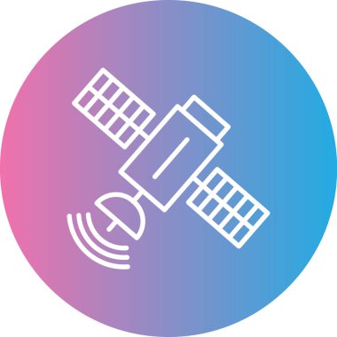 uydu vektör çizimi, modern simge tasarımı