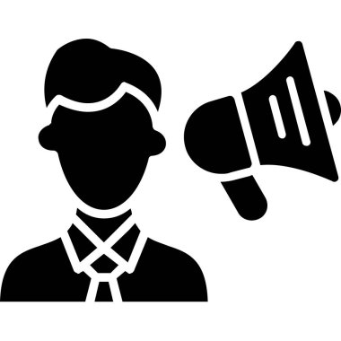 İş adamı ikonu. İnternet için iş adamı vektör simgelerinin basit bir çizimi. beyaz arkaplanda izole