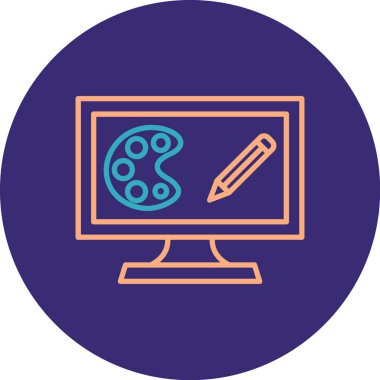 Web ve Geliştirme Çizgisi vektör çizimi