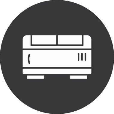 tren simgesi, vektör illüstrasyonu