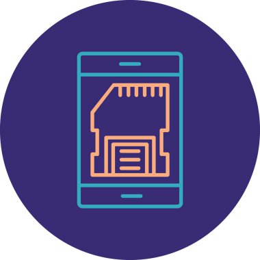 cep telefonu ikonu vektör illüstrasyonu