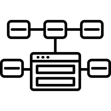 İş ve vektör illüstrasyonu için web simgesi