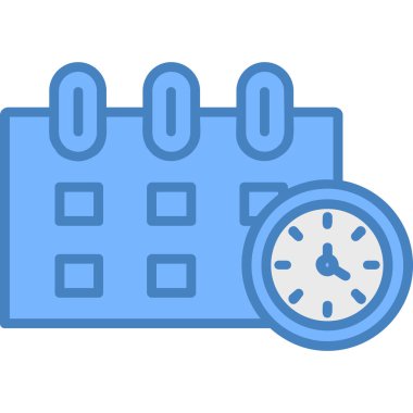 Saat simgesi vektör illüstrasyonu