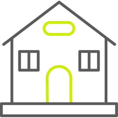 ev simgesini, basit vektör çizim