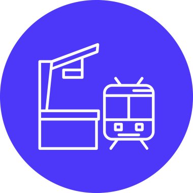 tren vektör simgesi modern basit illüstrasyon