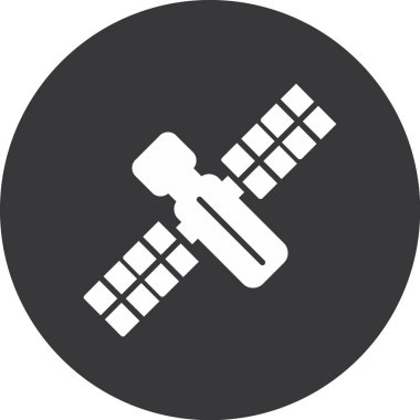 Uydu Simgesi, vektör illüstrasyonu