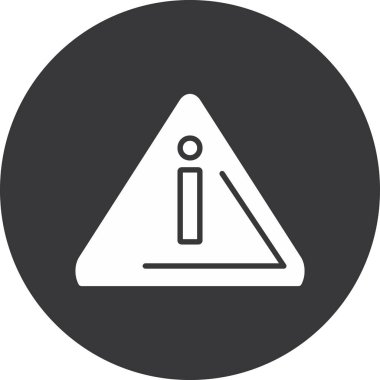 Uyarı işaretinin vektör çizimi