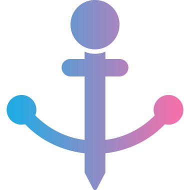 Çapa. Web simgesi basit illüstrasyon