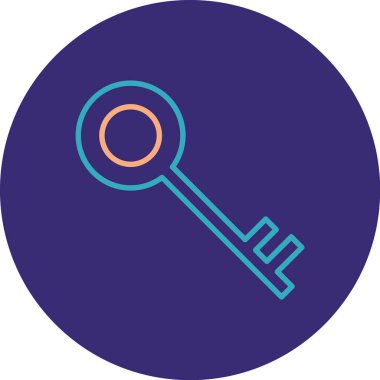 Anahtar simgesi vektör illüstrasyonu