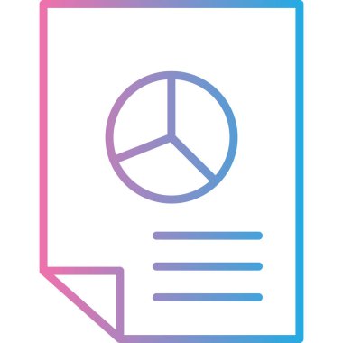 Belge simgesinin vektör illüstrasyonu