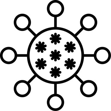 Kar Tanesi Web simgesi basit bir resimleme