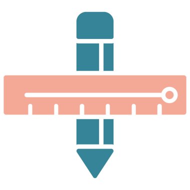 Kalem. Web simgesi basit illüstrasyon