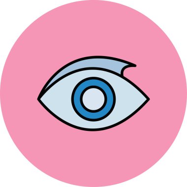 Göz simgesi vektör illüstrasyonu